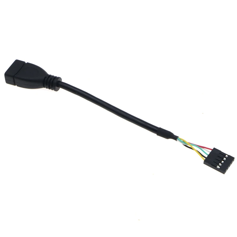 USB 2.0 to DuPont 5-pin Female Motherboard Cable - 10cm Length, 2.54 Pitch - PC Case & Motherboard Extension Adapter Description Image.This Product Can Be Found With The Tag Names Computer Cables Connecting, Computer Peripherals, PC Hardware Cables Adapters, Usb