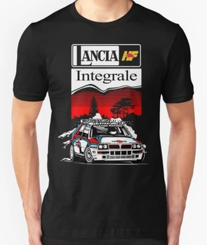 

Mens Brand Shirt Lancia Delta Integrale Hf Rallye Martini Sports Car Tees T -Shirt