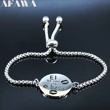Модный El me rabo in beso браслет-цепочка из нержавеющей стали для женщин Серебряный цвет испанский Браслет Любовь ювелирные изделия joyas B18607