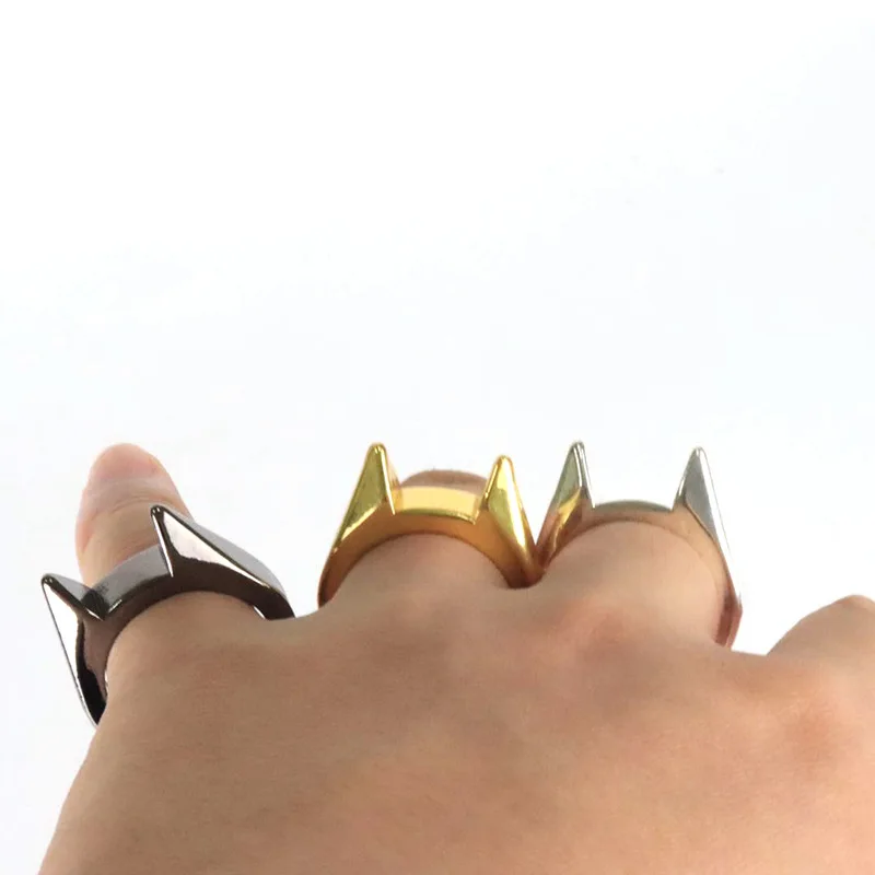 Кольцо для самозащиты, оружие для личной защиты, для мужчин и женщин, защита для выживания, кольцо для пальцев, инструмент для безопасности, нержавеющая сталь