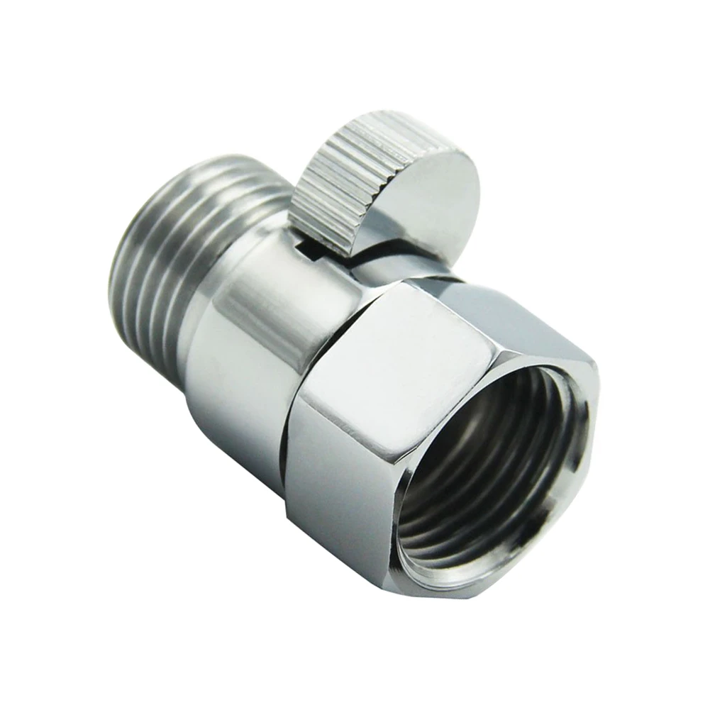 Solid Brass Shower Head Shut-off Valve Short Switch Brass Handle Universal Replacement Manual Shower Heads