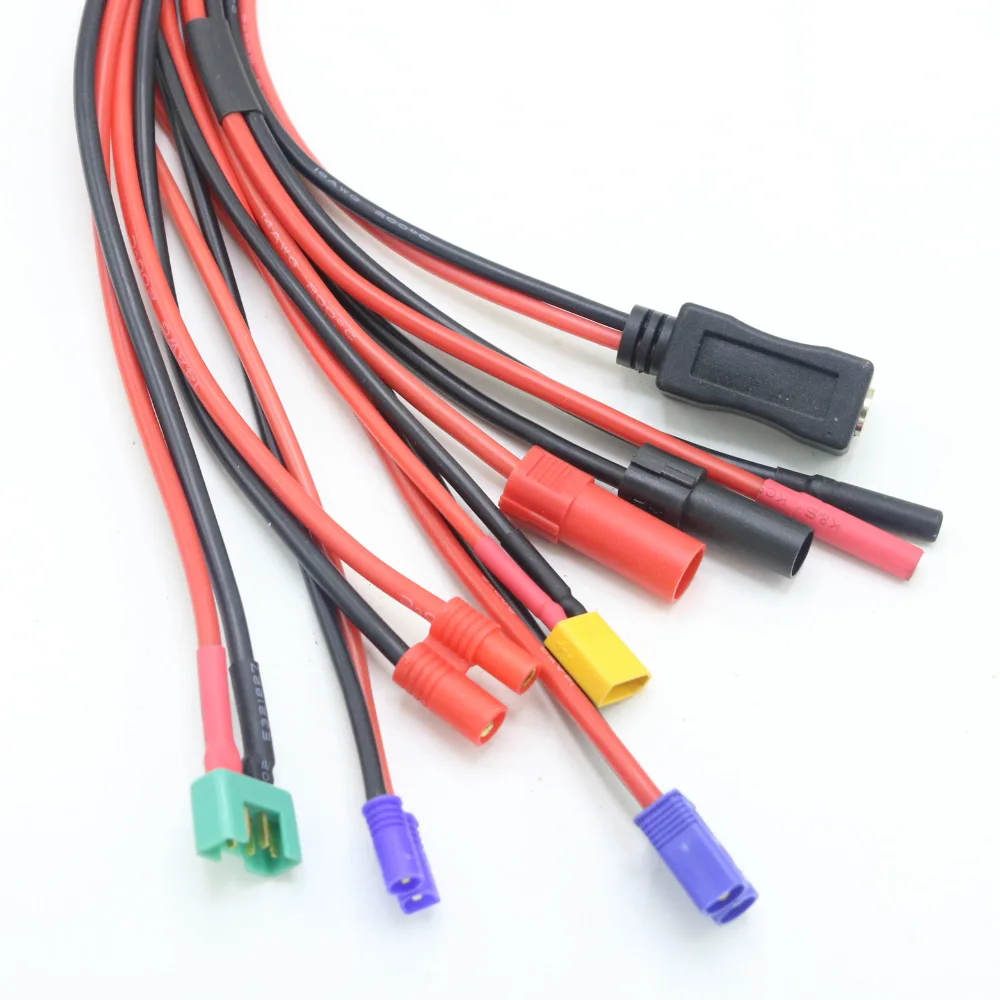 XT60 To 4mm Banana Plug Cable 22cm - 12AWG Adapter For B6 LiPo Battery Chargers & RC Models