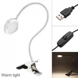 4 режима света затемняемый Светодиодный USB клип-Тип лампы теплый свет Студенческая защита глаз настольная лампа круглая головка с шлангом