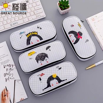 

School Pencil Case Stationery Bag Pencil Bag Organizer Case Oxford Fabric Case Big Space Pencil Case(1PC)