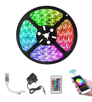 

RGB Led Strip Wifi 12V 2835 Waterproof Flexible 5M 10M 15M 20M Tape Light LED Remote Full Set Wifi Led Lights RGB Tape Strip