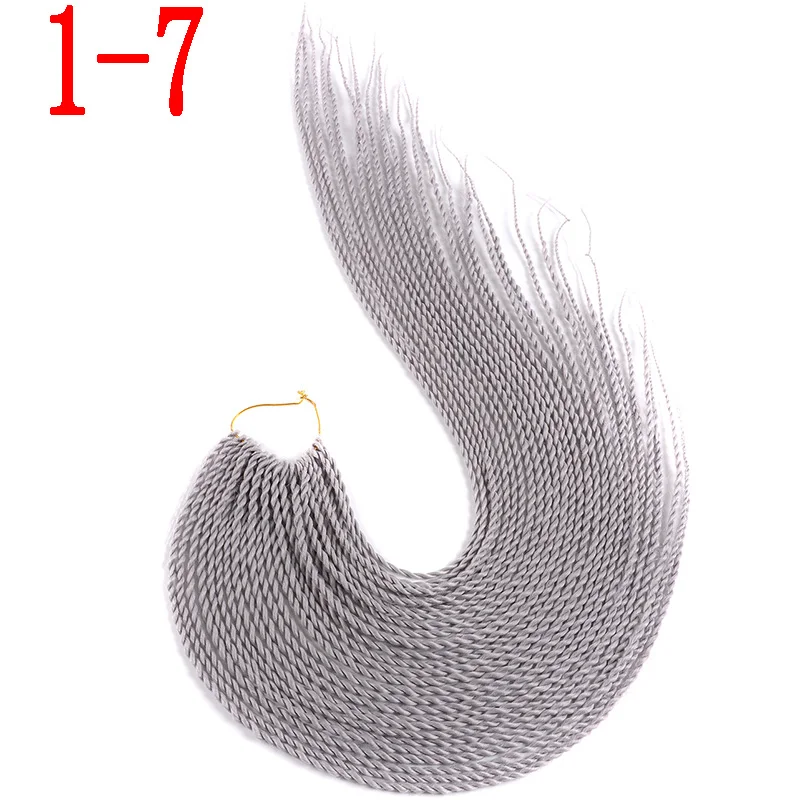 P4/30 MERISIHAIR Ombre Сенегальские крученые волосы на крючках косички 24 дюйма 30 корней/упаковка синтетические плетеные волосы для женщин серые, синие, розовые, бро - Цвет: P4/30