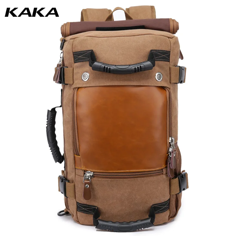 

Korean-style Large Capacity Canvas Backpack Men's Literature And Art Retro Casual Backpack Multi-functional Travel Casual Backpa