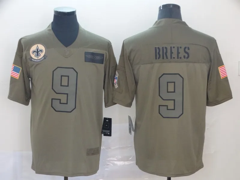 Мужской Орлеан высокого качества Saints Drew Brees Джерси
