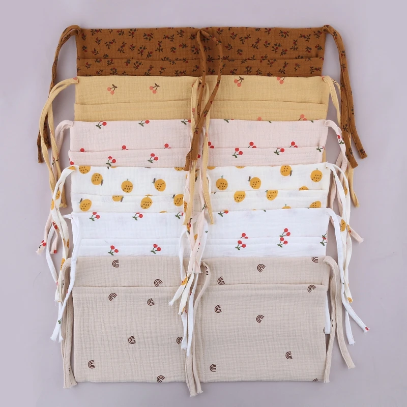 Cotton Portable Baby Bed Storage Bag Two-layers Thicken Newborn Crib Hanging Bag Organizer for Kids Baby Bedding Set Diaper Bag comforter sets