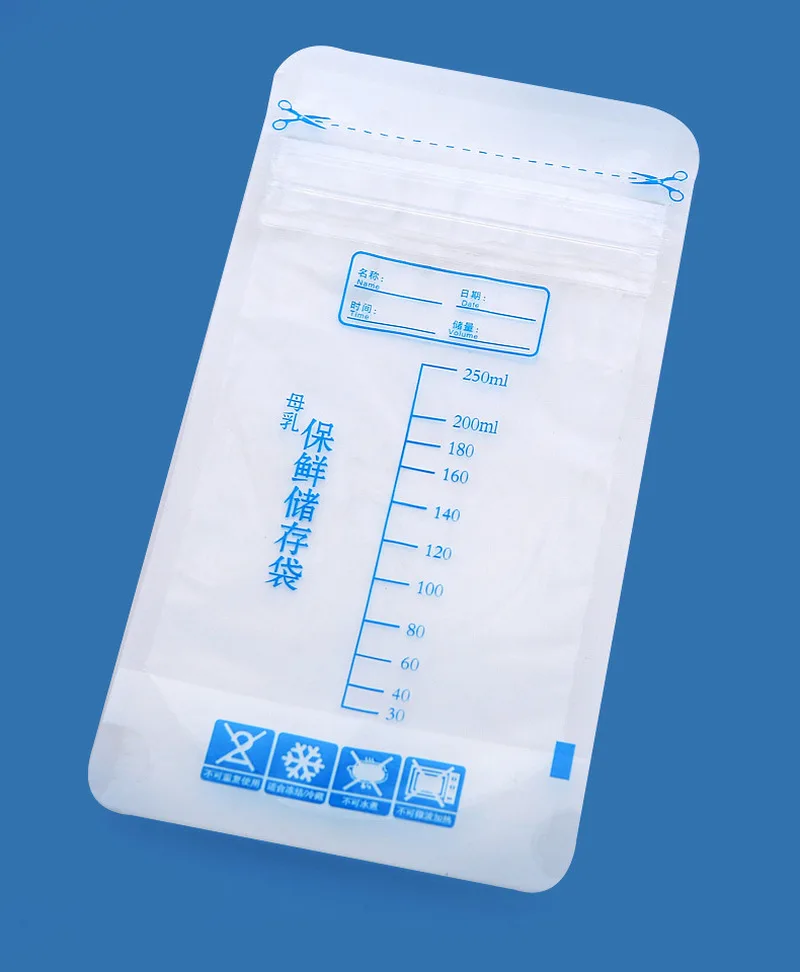 1/15/30 pcs breast milk storage  Breast pump accessories  BPA free baby things for baby feeding 250ml