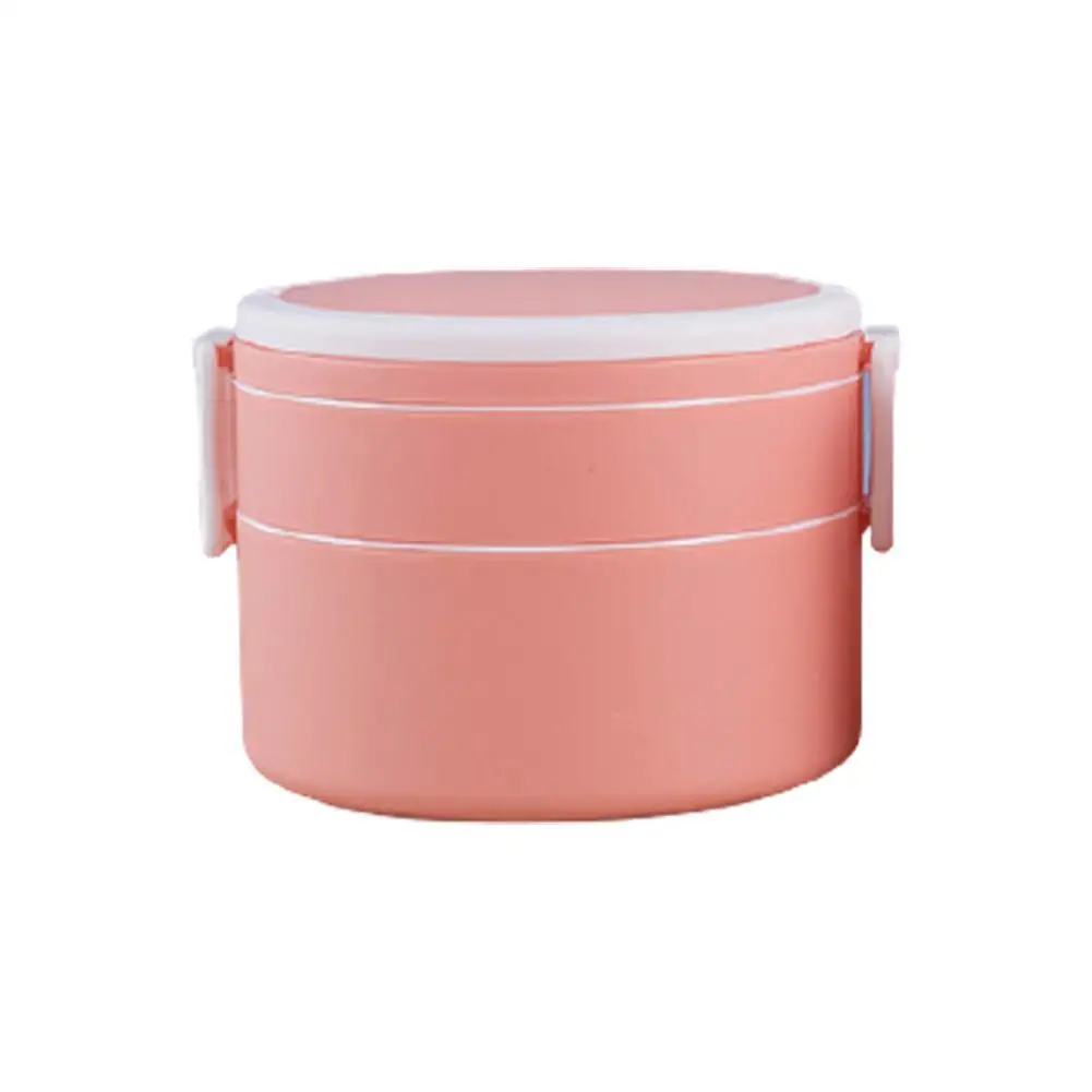 

1000/1400ml Portable 2 Layer Healthy Lunch Box Food For Kids Cutlery Lunchbox Bento With Container Lunch Oven Boxes Microwa X8E6