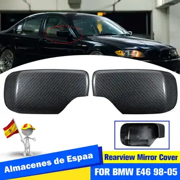 

1 Pair Car Styling Carbon Fiber Wing Door Rearview Mirrors Cap Mirror Covers 1998 1999-2005 For BMW E46 #51168238375 51168238376