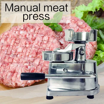 

Commercial burger Pressed cake machine Pressing meat machine stainless steel Household manual Pressed meat cake machine