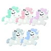1pcs Baby Silicone Teether Food Grade Teething Toy Animal sheep bear Baby squirrel Teether Silicone Beads DIY Chain gift 2