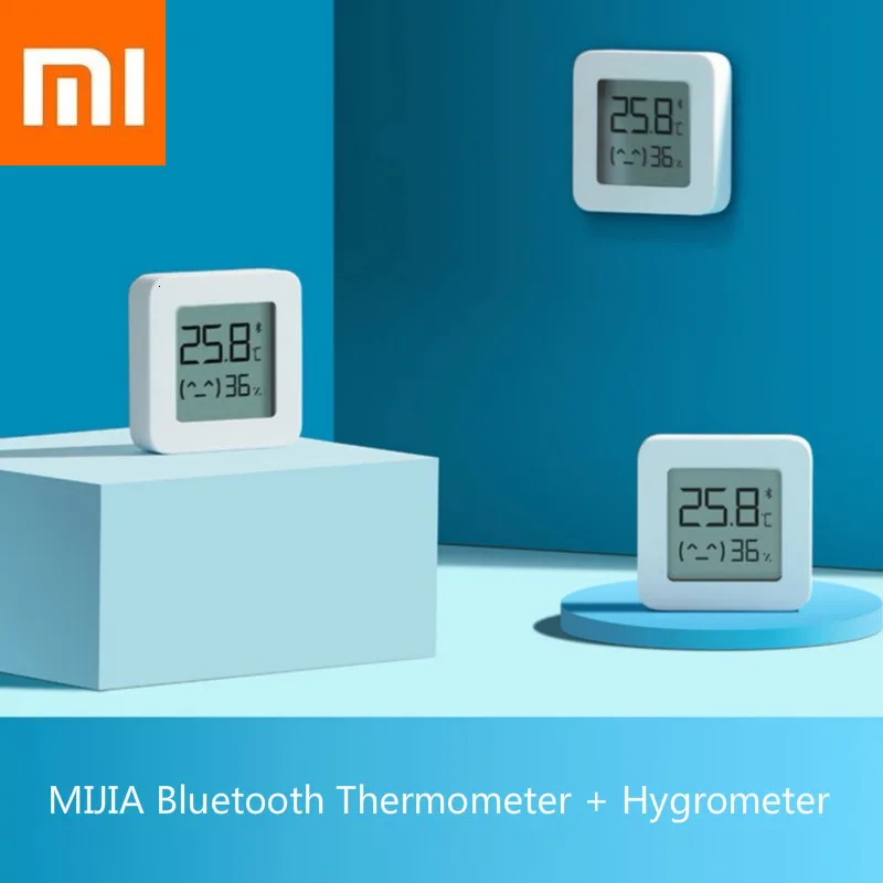 

Xiaomi MIJIA Bluetooth Thermometer Hygrometer 2 Standing+Hang Dual Use 1.5Inch LCD Display Xiomi MIJIA For School Home Hotel