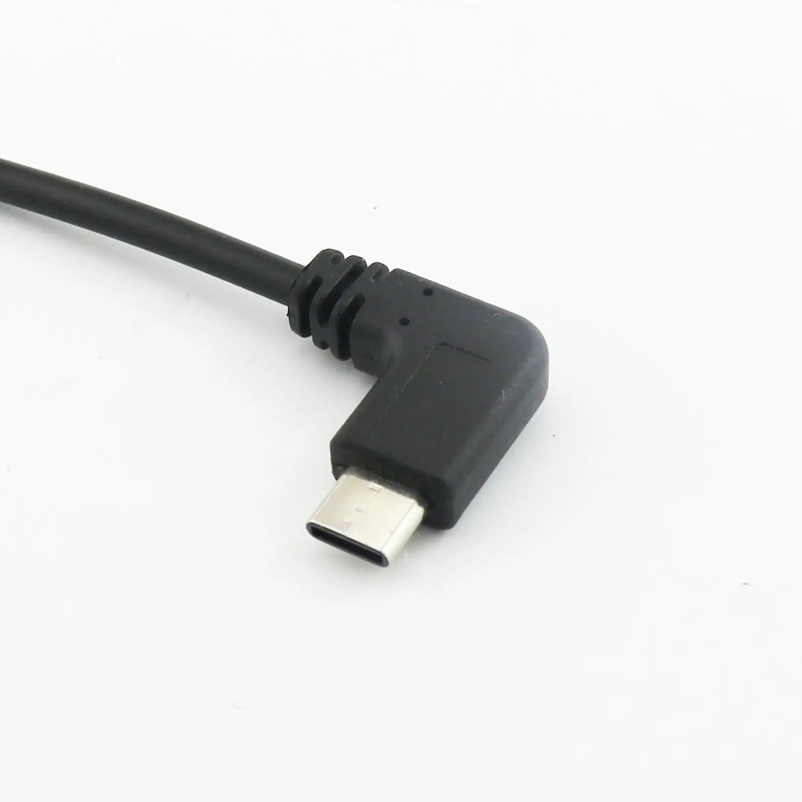 USB-C Right Angle Male to Female Adapter Cable - 30cm
