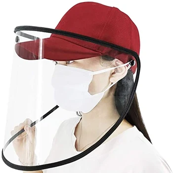 

Multi-function Protective Hat Women Man Baseball Cap Mask Cover Anti Fog Saliva Particulate Splash Dustproof Outdoor Safe Helmet