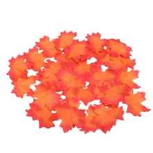 Вечерние украшения с цветами и листьями, красивые 50 шт., 50 шт., кленовые листья, искусственные украшения, шелковые листья, Осеннее искусство