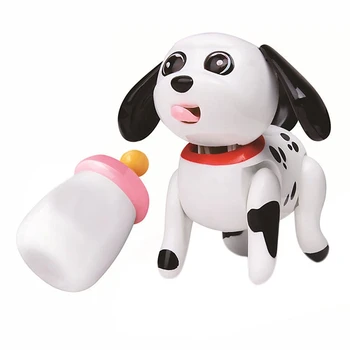 

Baby Pet Sucking Dog Cat Doll Interactive Electronic Pet Toy For Children Gift -The Pets Tongue Stick Out Drink Milk Bottle