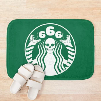 

Hail Satan Bath Mat Bathroom Bath Mat Set Mirrofiber Cartoon Bath Rug Set