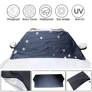 

210*120cm Car Magnet Windshield Windscreen Cover Automobile Snow Ice Frost Wind Dust Protector Visor Sun Shade Fornt Rear Covers