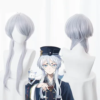 

Hakusan Yoshimitsu Light Blue Straight Cos Wig Heat Resistant Synthetic Cosplay Hair Touken Ranbu Online Cosplay Wig