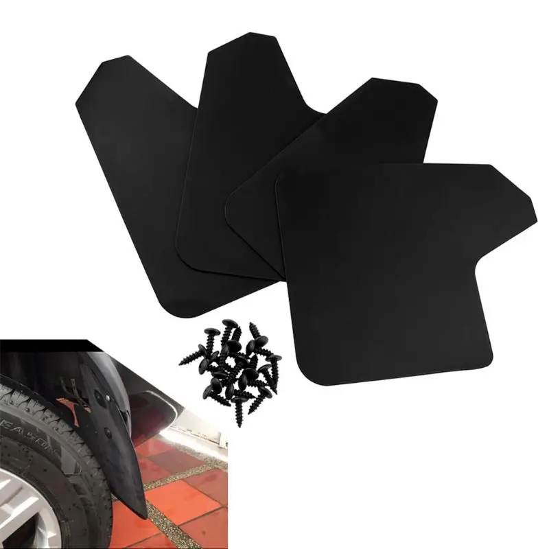

Motorbike Basic Mud Flaps Black w/Black Logo Universal Fitment MF12-BAS-BLK Part 19QD