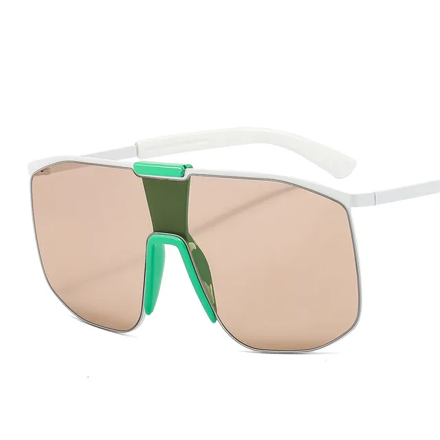 Vintage Oversized Shield Sunglasses for Retro Style Lovers Unisex - Image 4