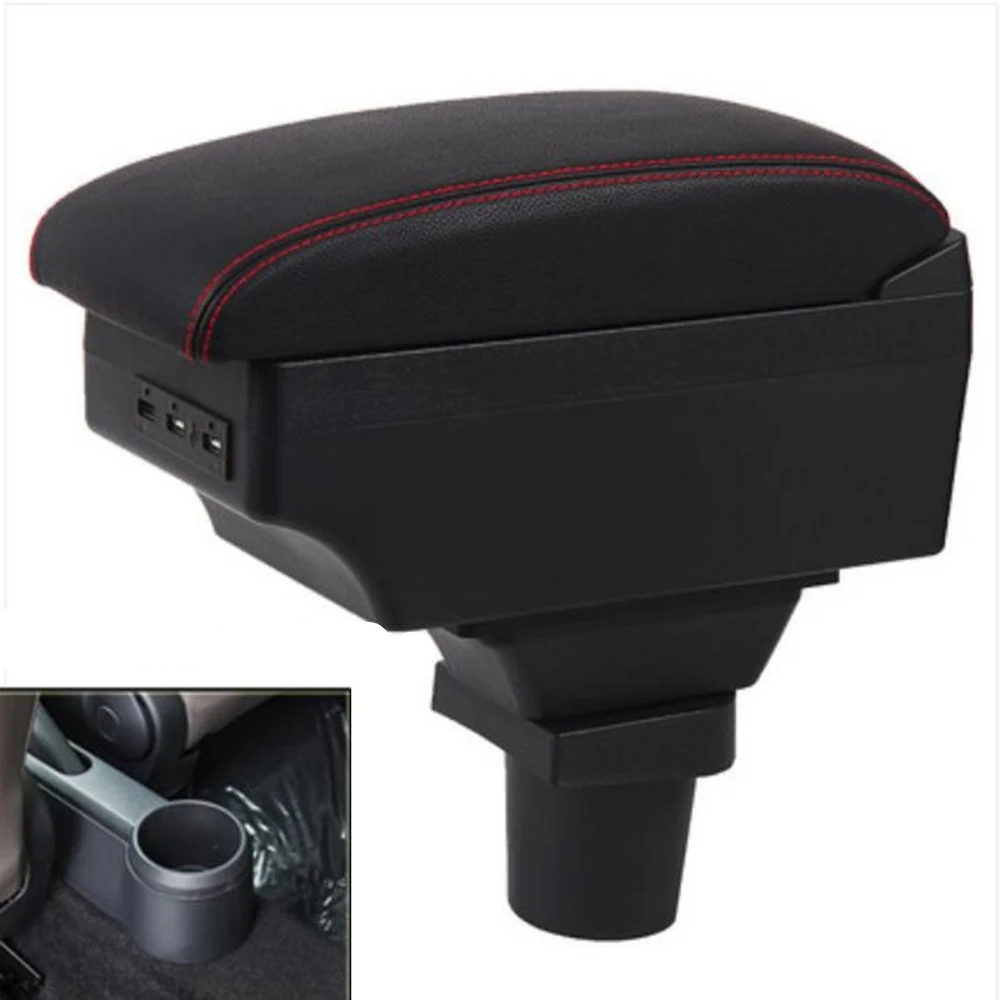 

For Skoda Citigo UP Armrest Box Car Center Console Storage Space Case Elbow Rest with Cup Holder USB Interface