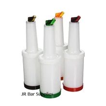 4 шт бар фруктовые емкости для сока бутылки для фруктового сока-Коммерческий сорт бар Pourers с носиком и крышкой(набор из 4