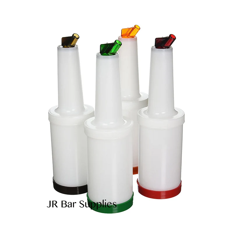 4pcs Bar Fruit Juice Containers Fruit Juice Bottles Commercial Grade