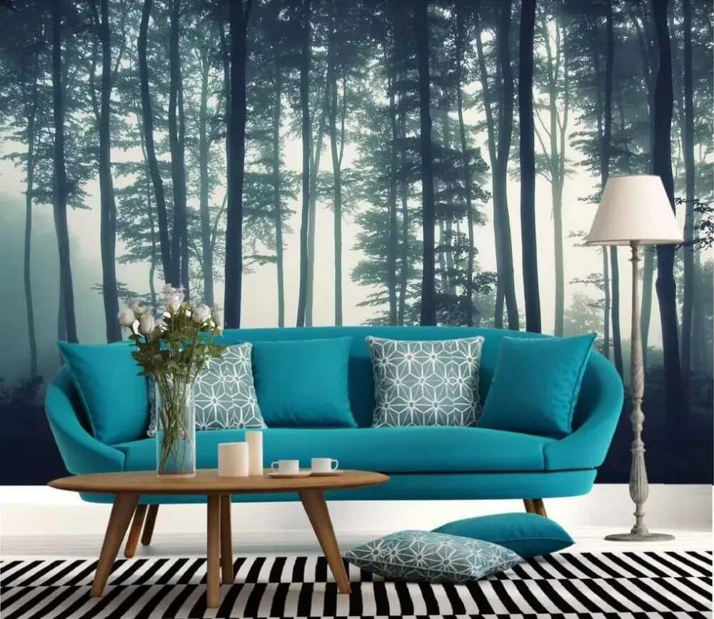 

XUE SU Wall covering custom wallpaper modern minimalist wood personality living room bedroom background wall 3D mural