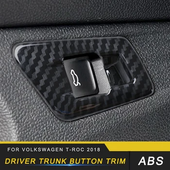 

Auto Car-styling Driver Trunk Button Frame Cab Tailgate Switch Trim Covers Interior Accessories for Volkswagen T-ROC 2017-2020