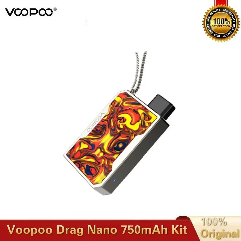 Оригинальный комплект VOOPOO DRAG Nano Pod аккумулятор 750 мАч и картридж 1 0 мл электронная