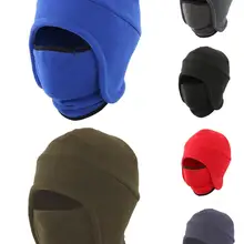 Теплая зимняя шапка для мужчин и женщин, 2 в 1, мягкая теплая флисовая шапка с ушками, ветрозащитная спортивная шапка с черепом, лыжная маска для мужчин