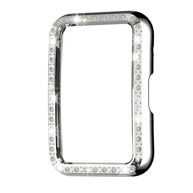 Case for Huawei Watch fit Cover Plated Accessories TPU Bumper All-Around Screen Protector and Bling Case for Huawei Watch fit Bling Silver