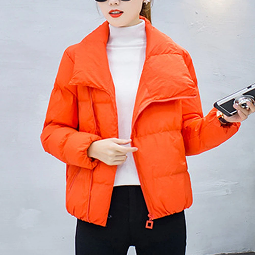 

OEAK Women Short Jacket Parka Mujer 2019 Autumn Jackets Coats Fashion Autumn Solid Warm Padded Down Parka Female Coat Women