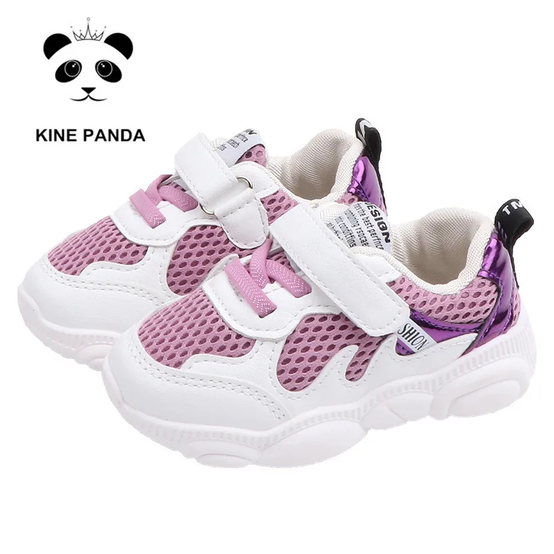 KINE PANDA/детская обувь для детского сада; Детские повседневные кроссовки для мальчиков и девочек 1, 2, 3, 4 лет; дышащие спортивные кроссовки для малышей