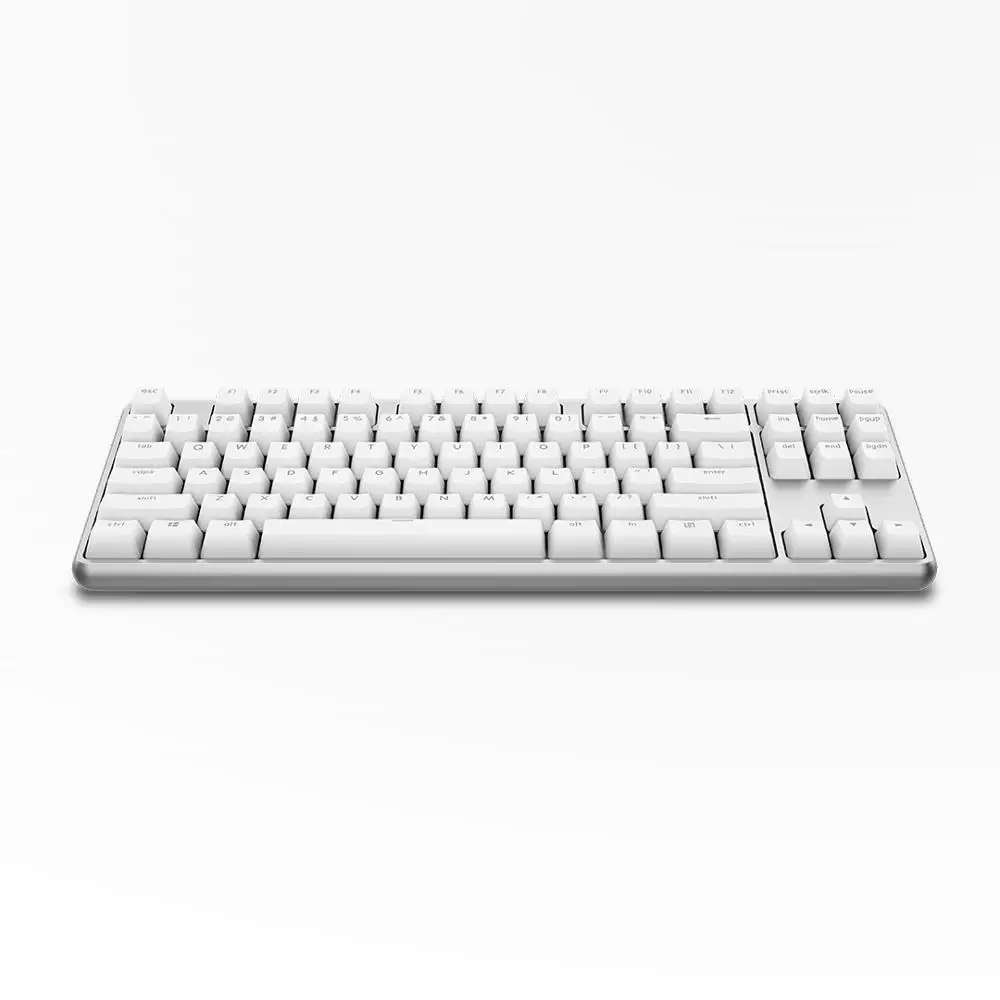 Оригинальная игровая механическая клавиатура Xiaomi Yuemi Pro type-C с вишневым красным переключателем, белая подсветка 87 клавиш без заподлицо - Color: White