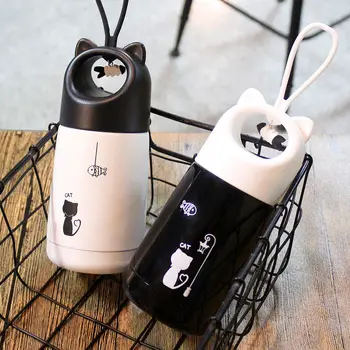 

330ml Thermal Cup Stainless Steel Thermos Cute Rabbit Korean Vacuum Flask Coffee Mug Water Bottle Travel Thermos