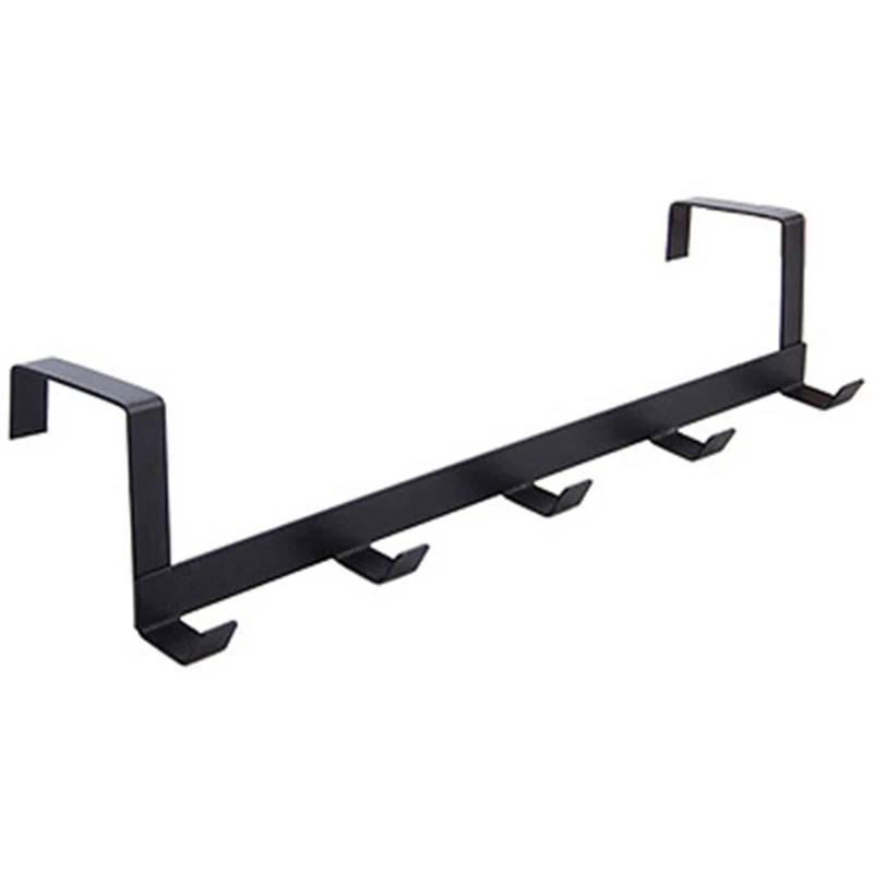 Smart Wide over the Door Rack Wrought Iron Hook Black | Обустройство дома