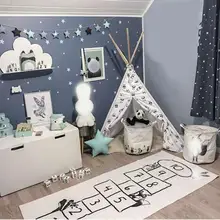 Коврик для детских игр, мягкие игрушки узор обучение по головоломкам игрушка Nordic Стиль украшение детской комнаты на коврике арабских цифр