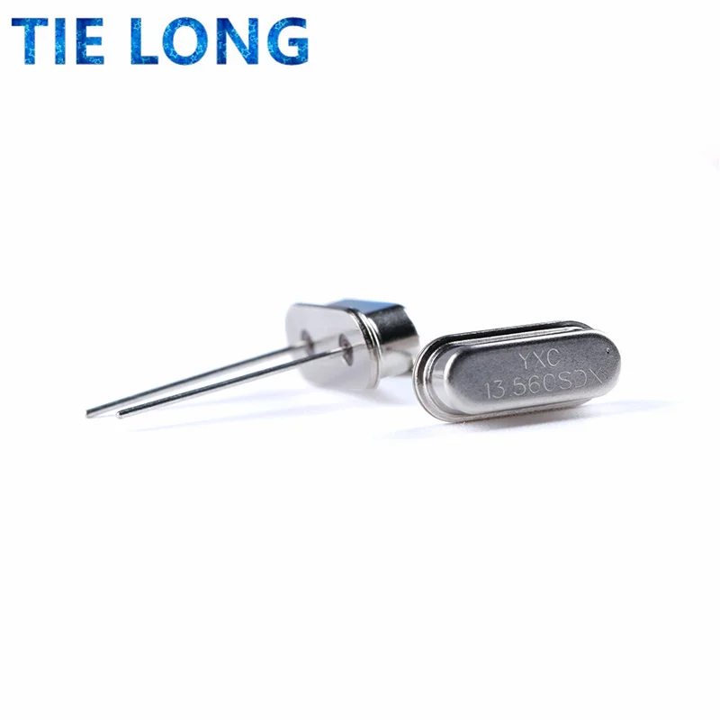 10pcs 13.56MHz Resonator Crystal Oscillator Passive Quartz HC-49S Through Holes 13.56 MHz 13.56M Hz Oscillator New DIY Kit Parts Quartz Resonator Crystal Oscillator Kit