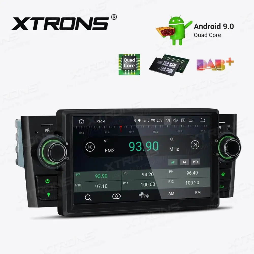 Flash Deal 7" Android 9.0 Pie OS Car Multimedia Navigation GPS Radio for Fiat Grande Punto (199/310) 2005-2009 & Fiat Linea (323) 2007-2011 1