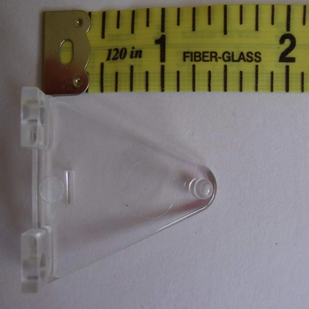 Hold Down Plastic Bracket For 2 inch Horizontal Blind- Pack of 10 - Clear