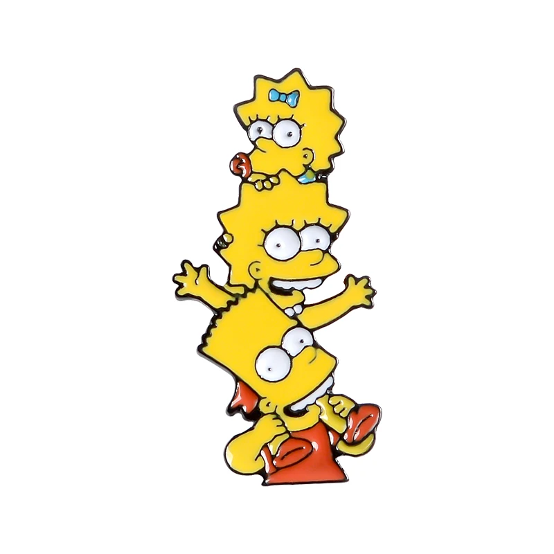 Булавки Симпсоны пончик забавные дизайнерские броши значки Юмор мультфильм рюкзак с эмалевыми вставками булавки для любителей аниме подарки ювелирные изделия оптом - Окраска металла: Style 24