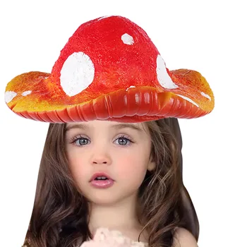 

Halloween Funny Party Props Carnival Cosplay Stage Performance Simulation Mushroom Hat elf christmas decoration