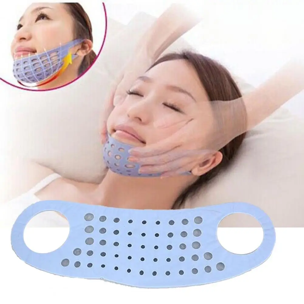 

Face-lift Belt Easy to Use Tighten Skin Silicone Face Sleeping Hammock Strap for Sleep
