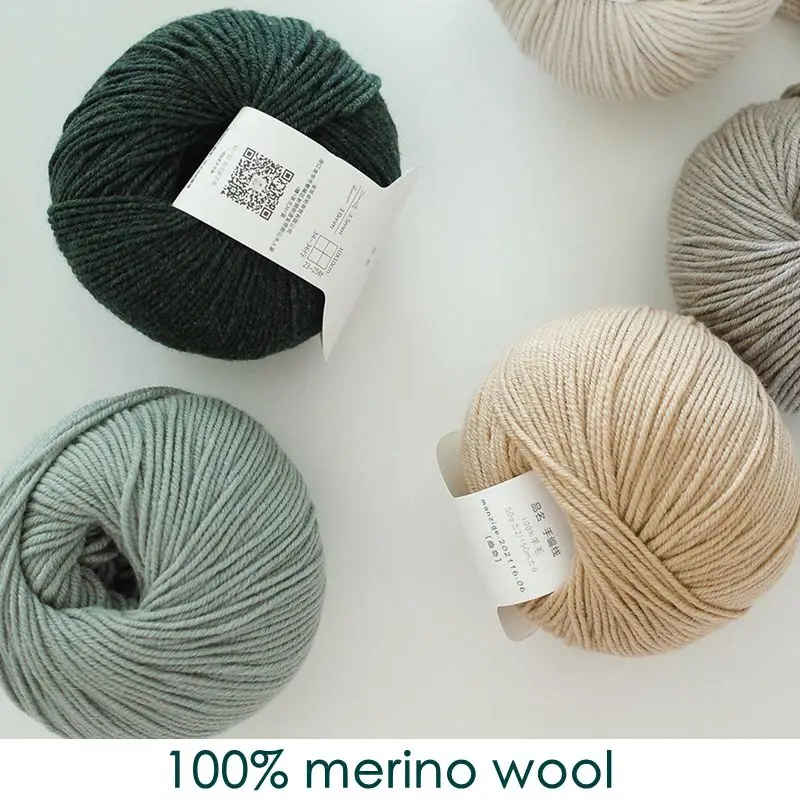 HighQuality100MerinoWoolYarn50g150MSoftAndEnvironmentally