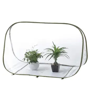 

PVC Collapsible Greenhouse Shed Mini Flower House Planting Cover Triangle Flower Greenhouse Transparent Flower Shed